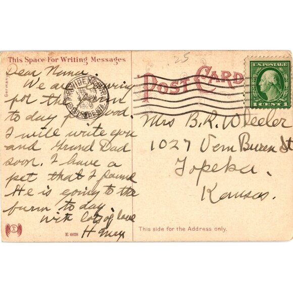 Vintage Postcard Of Grace Church Interior Providence RI Unused Collectible - Picture 2 of 2